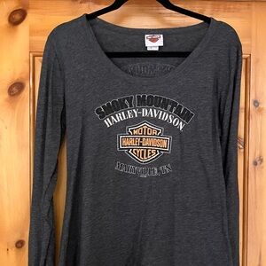 Harley-Davidson Gray Long Sleeve Shirt